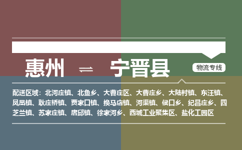 惠州到宁晋县物流公司