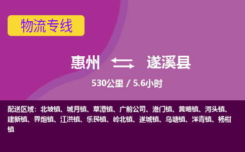 惠州到遂溪县物流公司