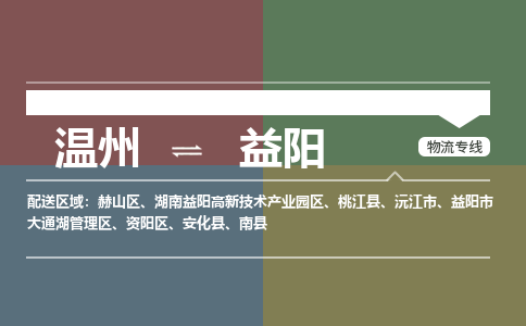 温州到益阳资阳区物流专线