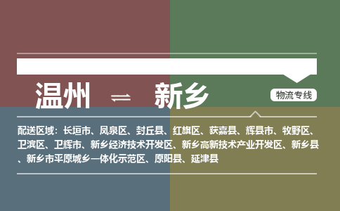 温州到新乡开发区物流专线