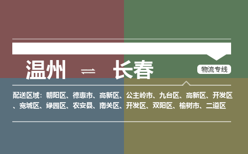 温州到长春高新区物流专线