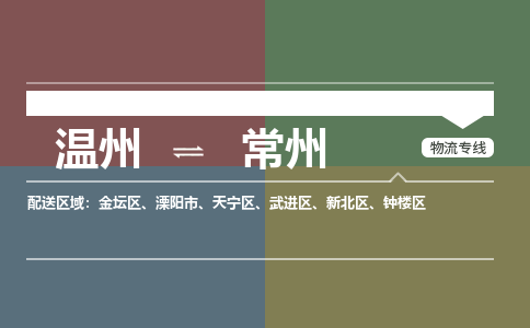 温州到常州新北区物流专线