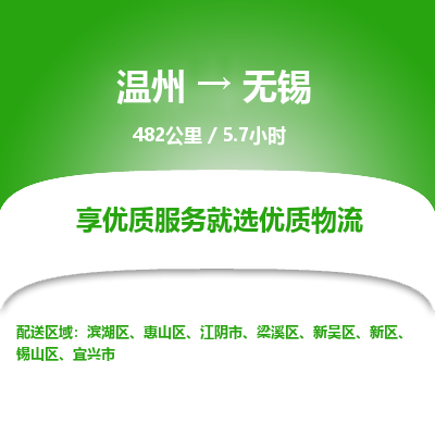 温州到无锡新吴区物流专线