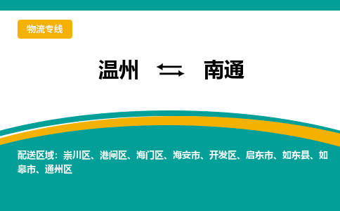 温州到南通崇川区物流专线