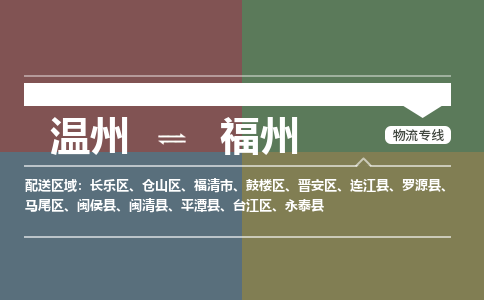 温州到福州鼓楼区物流专线