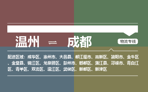 温州到成都新都区物流专线